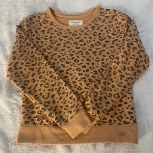 Abercrombie and Fitch Leopard print crewneck!! Size: XS